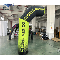 Demi-arche gonflable personnalisée arche de course de marque avec bannière pilier de publicité pour événement sportif colonne d'air de ligne de départ de marathon