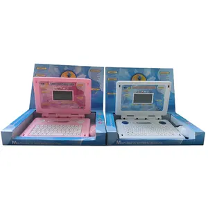 Çocuk eğitim bilgisayar tablet LED ekran 26 İngilizce kelimeler akıllı eğitici oyuncaklar laptop ile çocuklar için öğrenme makinesi