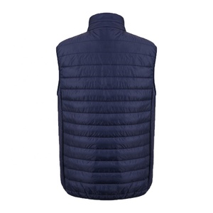 Gilet Piumino Imbottito Trapuntato da Uomo per Uniforme Aziendale Abbigliamento da Lavoro con Stampa Logo Personalizzato OEM - Product Image 2