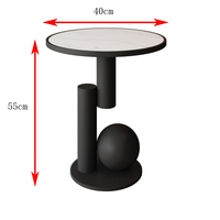 Table de chevet de luxe nordique - Table d'appoint moderne multifonctionnelle pour canapé/balcon/chambre, décoration compacte pour la maison