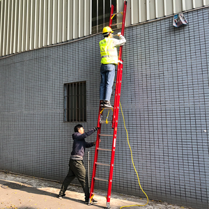 Industriële Stijl Dubbele Telescopische Glasvezel Multifunctionele Uitbreidingsladder Voor Thuismagazijn Ziekenhuis Gebruik - Product Image 6