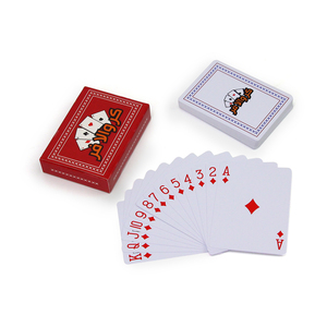 Tùy chỉnh thiết kế tuck hộp singe boong 54 thẻ <span class=keywords><strong>32</strong></span> thẻ 100% PVC nhựa chơi thẻ không thấm nước Poker baloot - Product Image 3