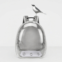 Sac à dos de transport transparent pour oiseaux, sac de voyage pour perroquet, grande capacité, en tissu Oxford avec fermeture éclair