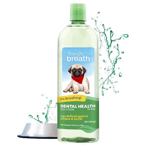 Natural Safe Pet Limpieza bucal Enjuague bucal Perros Gatos Cuidado dental Fórmula Aditivo de agua 32OZ Etiqueta privada - Product Image 1
