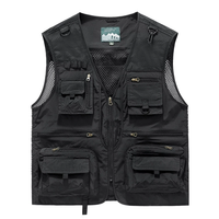 WEIHE Nouvelle Collection Été Gilet Tactique Homme pour Randonnée, Pêche et Photographie, Gilet de Travail Sans Manches en Maille avec Poches Cargo