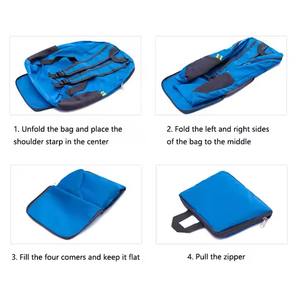 THK0270 Mochila de Senderismo Ligera de Nailon con Cierre de Cremallera para Viajes al Aire Libre, Unisex, para Adultos, 16.5 Pulgadas - Product Image 6