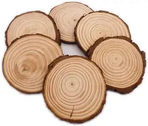 Customized round/square blank wood raw wood coaster for crafts art painting wood carving