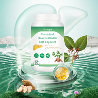 Kerupa Premium Pueraria & Hovenia Dulcis Capsules molles Soutien du foie à base de plantes Flavonoïdes totaux élevés