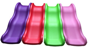 Perosotan Anak Plastik HDPE Laris Manis, Perosotan Gelombang Tunggal, Aksesoris Bagian Taman Bermain Dalam Ruangan - Product Image 6