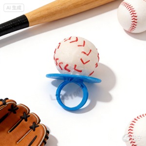 Wholesale High Quality Handmade Baseball <strong>Ring</strong> Pops Candies Hand Drawing Baseball Candy <strong>Rings</strong> <strong>Lollipop</strong> Candy Handmade <strong>Ring</strong> Candy - Product Image 2