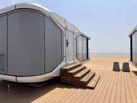 Villa prête à l'emploi Capsule préfabriquée Capsule House 40 pieds avec cuisine et salle de bain Système intelligent