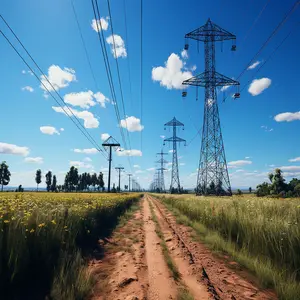 Torre de telecomunicaciones de 330KV personalizada con líneas de transmisión FM Torre de potencia de acero con dibujo de línea de transmisión de 330KV