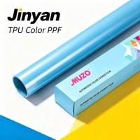 Film de protection de peinture (PPF) TPU bleu ciel/bleu clair pour carrosserie de voiture, 7,5 mil, auto-réparant, anti-rayures, anti-jaunissement, changement de couleur 99%