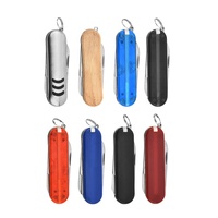 Coffret Cadeau Promotionnel d'Affaires : Couteaux Multifonctions en Acier Inoxydable avec Ciseaux et Porte-clés pour le Camping en Plein Air
