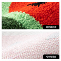 Großhandel Niedliche Wassermelonen-Badematte Rutschfeste Weiche Plüsch-Tufting-Matte Anti-Ermüdungs-Absorbierende Türmatte für Zuhause und Hotel Maschinenwaschbar