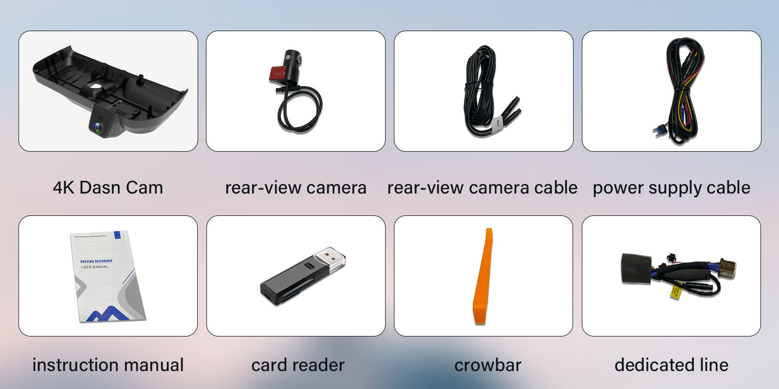 front camera+1080P rear camera