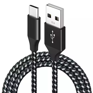 Cavo USB da Tipo <span class=keywords><strong>A</strong></span> <span class=keywords><strong>a</strong></span> Tipo <span class=keywords><strong>C</strong></span> in Nylon Intrecciato per Ricarica Rapida e Trasferimento Dati con Protezione Rinforzata Contro la Torsione per Telefoni Cellulari - Product Image 4