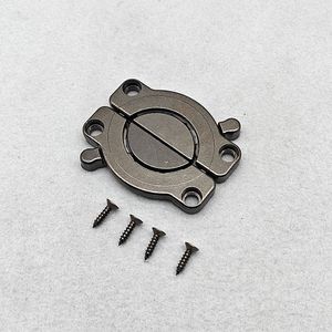 Conector de escritorio de aleación de zinc, color negro, junta circular para unir paneles de madera, accesorio de ferretería - Product Image 1