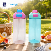 Bouteille d'eau en plastique Tritan sans BPA, résistante aux chocs, à large ouverture, anti-poussière, pour la randonnée et les activités de plein air