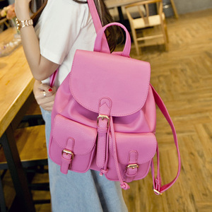 Venta al por mayor de nuevo diseño de cuero de gran capacidad de pulsera mochila de viaje universitaria mochilas de mujer - Product Image 4