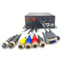 Grabador de Video para Vehículos MDVR de 4 Canales con Gestión de Archivos Encriptados, 4G, GPS, ADAS, DSM, BSD Opcional, 1080P H.265 para Camiones/Autobuses, 1 Año