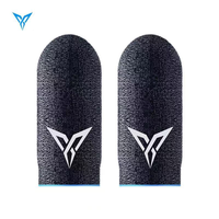 Fundas para Dedos de Juego, Alta Sensibilidad, Fibra Plateada, para Juegos Móviles, FPS, Juegos con Sonido, PUBG, Anti-Sudor