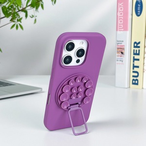 Coque de téléphone personnalisée, coque de téléphone colorée avec ventouse en silicone et support arrière, compatible avec tous les téléphones - Product Image 5
