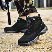 Yeni yüksek üst açık yürüyüş Sneakers erkekler için süet deri çizmeler çöl botları boyutu 40-47 için spor
