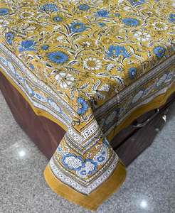 Juego de 6 fundas de Mantel con estampado de bloques a mano de último diseño, juegos de alfombrillas para servilletas, mantel personalizado de lino de algodón de la India - Product Image 1