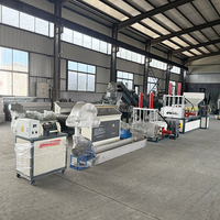 Machine d'extrusion et de granulation de plastique en deux étapes pour le recyclage des flocons de plastique durs PP PE HDPE LDPE