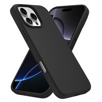 Pour iPhone15 16 pro max étui de téléphone en silicone liquide doublure en microfibre antichoc protection mince anti-rayures housse de protection