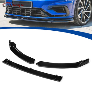 Nero lucido/fibra di carbonio auto paraurti anteriore labbro Splitter diffusore Spoiler per VW <span class=keywords><strong>Volkswagen</strong></span> <span class=keywords><strong>Golf</strong></span> MK7 2014 2015 2016 <span class=keywords><strong>2017</strong></span> - Product Image 1