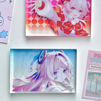 Carte en acrylique transparente personnalisée de haute qualité avec impression UV haute définition sur le thème de l'anime