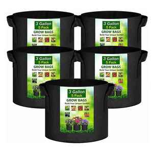 Macetas de Tela No Tejida para Plantas de 1 / 2 / 3 / 5 / 10 / 20 / 30 / 40 / 50 / 100 / 200 / 300 Galones, Bolsas de Cultivo con Asas, Todos los Tamaños - Product Image 1