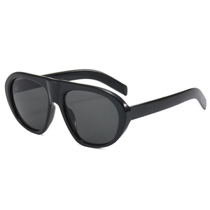 <span class=keywords><strong>Occhiali</strong></span> da Sole Retrò con Montatura Grande per Donna, Nuovi <span class=keywords><strong>Occhiali</strong></span> da Sole Ovali Neri Sfumati Stile Pilota 2026, <span class=keywords><strong>Occhiali</strong></span> da Sole di Design Monoblocco per Uomo - Product Image 4