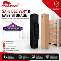 Tente pliante en acier FEAMONT 3x3m, imperméable, pour exposition et événement, fabricant OEM ODM