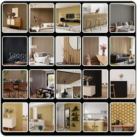 Panneau acoustique noir, panneau acoustique interne flexible, déflecteur acoustique imperméable, panneau acoustique carré