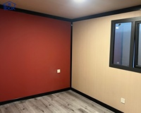 Maison modulaire préfabriquée pliable de 20 pieds ou 40 pieds avec toit en pente, structure en acier portable, maison conteneur extensible pour habitation