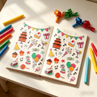 Pegatina Decorativa para Cuaderno Fresh Bubble Luggage con Patrón de Dibujos Animados Modelo Hi