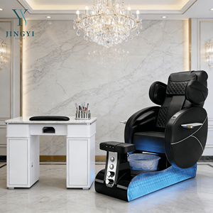 Luxus <span class=keywords><strong>Massage</strong></span> Fuß <span class=keywords><strong>massage</strong></span> stuhl mit Drainage pumpe Electric Light Surfing Whirlpool Pediküre Stuhl für Nagels tudio - Product Image 3