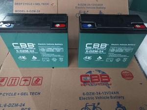 แบตเตอรี่เจลสำหรับสกู๊ตเตอร์แบบ Deep Cycle 12v 24ah 6-DZM-24 - Product Image 3