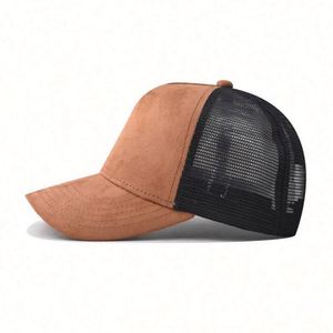New Outdoor Suede Baseball Plain Trucker <b>Hat</b> Men Women Skin Feel High Grade Trucker <b>Hats</b> - Product Image 4