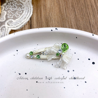 Clips à cheveux pour chien mignons et écologiques, best-sellers, série verte, clips BB pour animaux de compagnie, accessoires pour cheveux de chat et de chien faits à la main