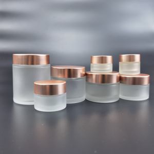 ขวดแก้วเนื้อแมทใสสำหรับครีมทาหน้า ครีมทาตา สครับขัดผิว บัตเตอร์ ขนาด 5 กรัม 10 กรัม 15 กรัม 20 กรัม 30 กรัม 50 กรัม 100 กรัม พร้อมฝาสีโรสโกลด์ - Product Image 6