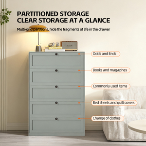 <span class=keywords><strong>Commode</strong></span> élégante et moderne en acier jaune et blanc à <span class=keywords><strong>5</strong></span> <span class=keywords><strong>tiroirs</strong></span> avec armoire de rangement durable et écologique pour chambre à coucher - Product Image 6