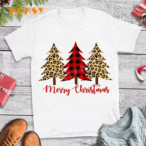 T-Shirt da <span class=keywords><strong>donna</strong></span> con Logo di natale Unisex in cotone e vendita all'ingrosso di natale per le donne <span class=keywords><strong>camicia</strong></span> da <span class=keywords><strong>donna</strong></span> - Product Image 3