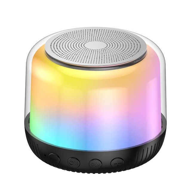 RGB Mini Portable Small 5.0 Speaker With Stereo Sound Bass Support TF Card Aux Waterproof Speaker