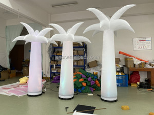 Cây Cọ Bơm Hơi Màu Trắng Trang Trí Ngoài Trời Với Đèn LED Thay Đổi - Product Image 3