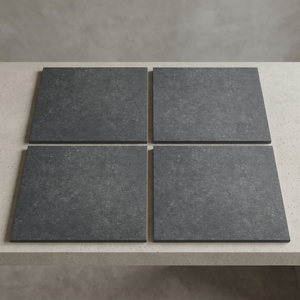 Carreaux de sol extérieurs en porcelaine noir mat rustique pour escaliers de centres commerciaux, antidérapants, robustes, 20 mm d'épaisseur - Product Image 1
