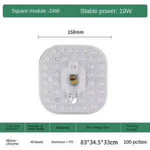โมดูล LED แบบกลม 6W แสงวอร์มไวท์ 3500K AC 220V สำหรับใช้ภายในอาคาร อายุการใช้งาน 50000 ชม. CRI80 80lm/W 120 สามารถหรี่แสงได้ ใช่ - Product Image 5